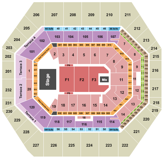 Gainbridge Fieldhouse Brooks & Dunn Seating Chart